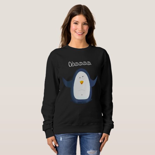 Ohmmm Yoga Pinguin Tea I Meditation Entspannung Sweatshirt (Vorne ganz)