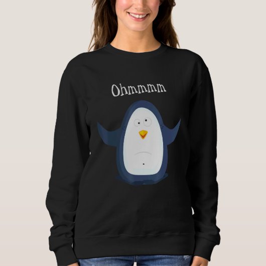 Ohmmm Yoga Pinguin Tea I Meditation Entspannung Sweatshirt (Vorderseite)
