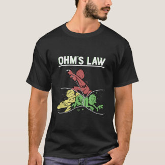 Ohms Law Funny Shirt.Electrical Electronics Motor T-Shirt