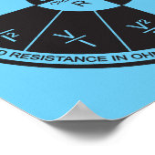 Ohm's Law Poster - blau (Ecke)