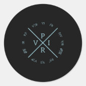 Ohms Law Power Wheel - Electrical Electronics Engi Runder Aufkleber (Vorderseite)