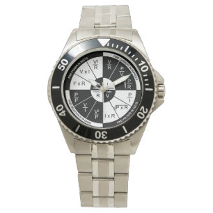 Ohm's Law Watch - Schwarz und Weiß Armbanduhr