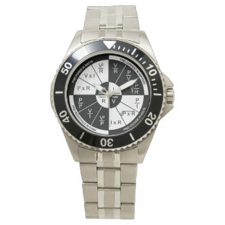 Ohm's Law Watch - Schwarz und Weiß Armbanduhr