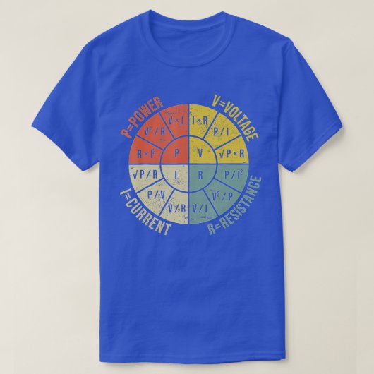 Ohmsches Gesetz Diagramm Elektrisch Elektronikinge T-Shirt (Design vorne)