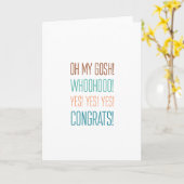 OHMYGOSH! Glückwunsch! Karte (Gelbe Blume)