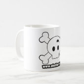OHN Schädel-Tasse Kaffeetasse (Vorderseite Links)