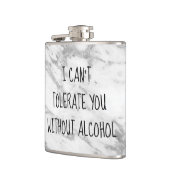 Ohne Alkohol-Spaß kann ich dich nicht tolerieren Flachmann (Links)