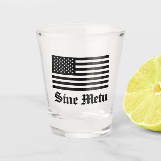 Ohne Angst Schnapsglas (Vorderseite)