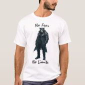 ohne Angst und Grenzen Futuristischer Krieger T - T-Shirt (Vorderseite)