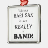 Ohne Bari Sax - Band Silbernes Ornament (Links)