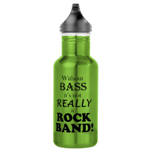 Ohne Bass - Rock Band Edelstahlflasche