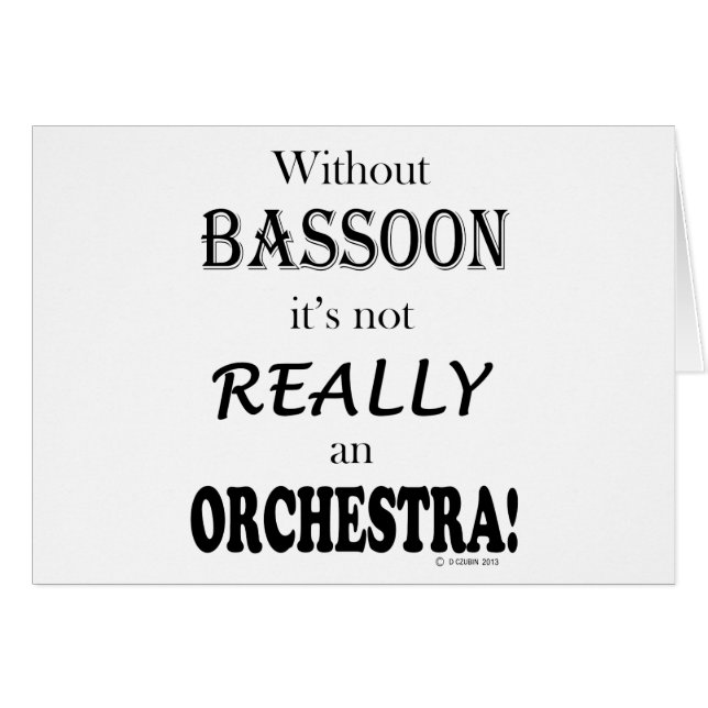 Ohne Bassoon - Orchester (Vorderseite (Horizontal))