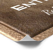 Ohne Begeisterung _Emerson Zitat - drucken Poster (Ecke)