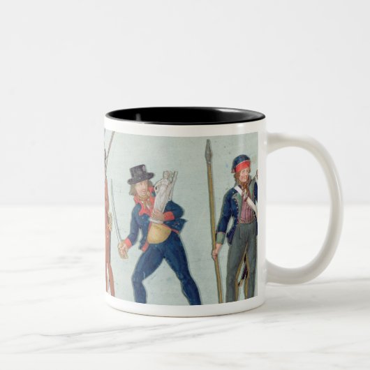 Ohne Culotte, das sein Rohr beleuchtet Zweifarbige Tasse (Rechts)