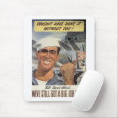 Ohne dich hätte ich es nicht geschafft mousepad (Mit Mouse)