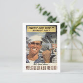 Ohne dich hätte ich es nicht geschafft postkarte (Stehend Vorderseite)