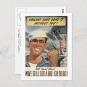 Ohne dich hätte ich es nicht geschafft postkarte (Vorne/Hinten)