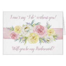 Ohne dich kann ich nicht "Ich tue" sagen! Floral B