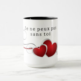 Ohne dich kann ich nicht leben tasse
