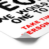 Ohne dumme Leute lustiges Poster (Ecke)