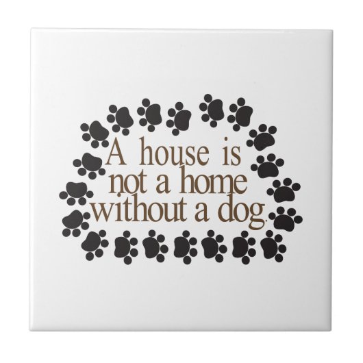 Ohne einen Hund Fliese (Vorderseite)