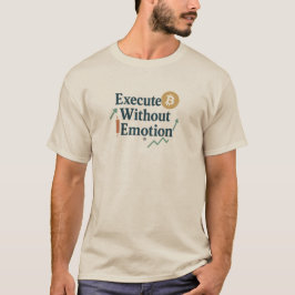 Ohne Emotion ausführen | Crypto Trader T-Shirt