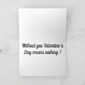 Ohne euch bedeutet Valentinstag nichts ! Ankündigung (Innenseite)