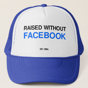 Ohne Facebook aufgewachsen   Lustige 80er 90er Nos Truckerkappe