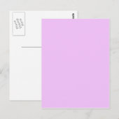 Ohne Farbe - hellrosa Postkarte (Vorne/Hinten)