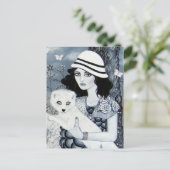 Ohne Farbe Postkarte (Stehend Vorderseite)