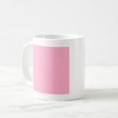Ohne Farbe - rosa Kaffeetasse (Vorderseite Links)