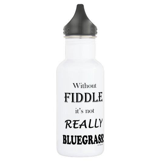 Ohne Fiddle - Bluegrass Edelstahlflasche (Links)