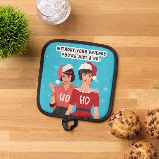 Ohne Freunde... Pothalter Topflappen (Oben Unten)