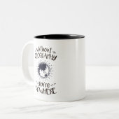 Ohne Geografie sind Sie nirgendwo Zweifarbige Tasse (Vorderseite Links)