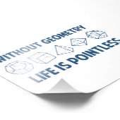 Ohne Geometrie ist das Leben sinnlos Fotodruck (Ecke)