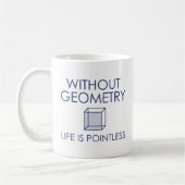 Ohne Geometrie ist das Leben sinnlos Kaffeetasse (Links)