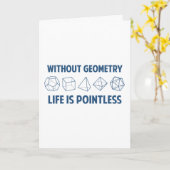 Ohne Geometrie ist das Leben sinnlos Karte (Gelbe Blume)