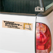 OHNE GEOMETRIE WÄRE ALLES GERADE AUTOAUFKLEBER (Auf Lkw)