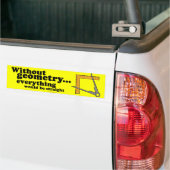 OHNE GEOMETRIE WÄRE ALLES GERADE -.pn Autoaufkleber (Auf Lkw)