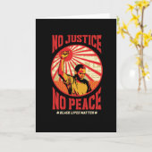 Ohne Gerechtigkeit kein Frieden Karte (Gelbe Blume)