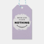 Ohne Geschenk-Tag Geschenkanhänger (Vorderseite)