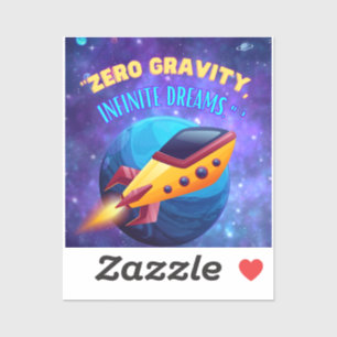 Ohne Gravitation unendliche Träume Aufkleber