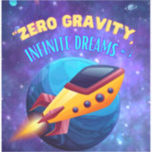 Ohne Gravitation unendliche Träume Aufkleber (Vorderseite)