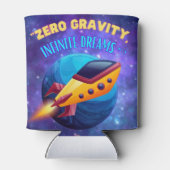 Ohne Gravitation unendliche Träume Dosenkühler (Rückseite)