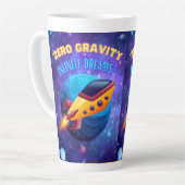 Ohne Gravitation unendliche Träume Milchtasse (Linke Ecke)