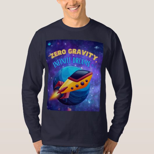 Ohne Gravitation unendliche Träume T-Shirt (Vorderseite)