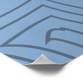 Ohne harte Arbeit wächst nichts, außer Unkraut. Poster (Ecke)