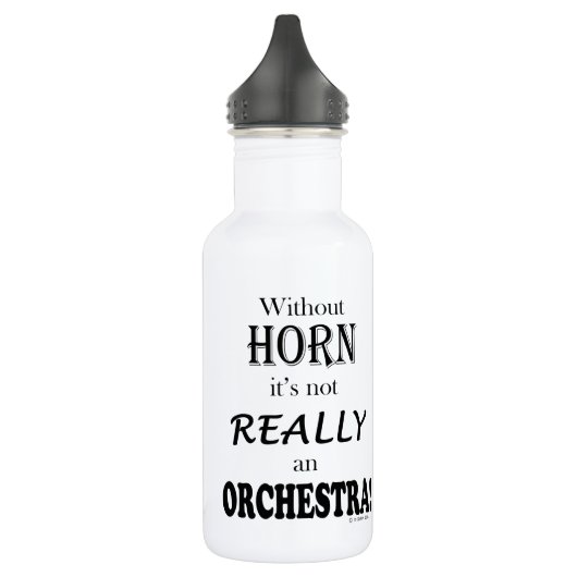 Ohne Horn - Orchester Edelstahlflasche (Links)