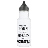 Ohne Horn - Orchester Edelstahlflasche (Rechts)