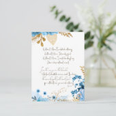 Ohne ihn Hymne und Bibelverse Postkarte (Stehend Vorderseite)